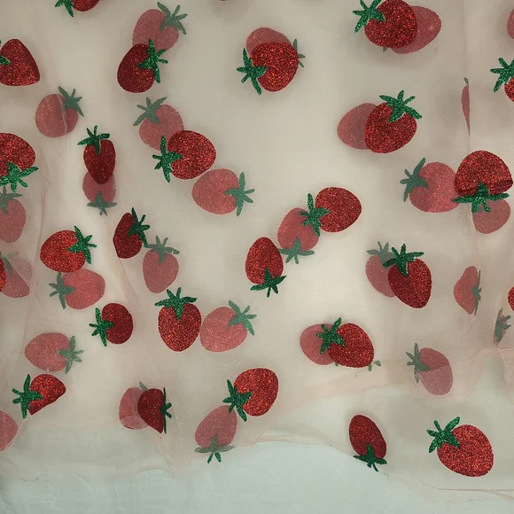 Strawberry Embroidered Sheer Top - Picture 4 of 6